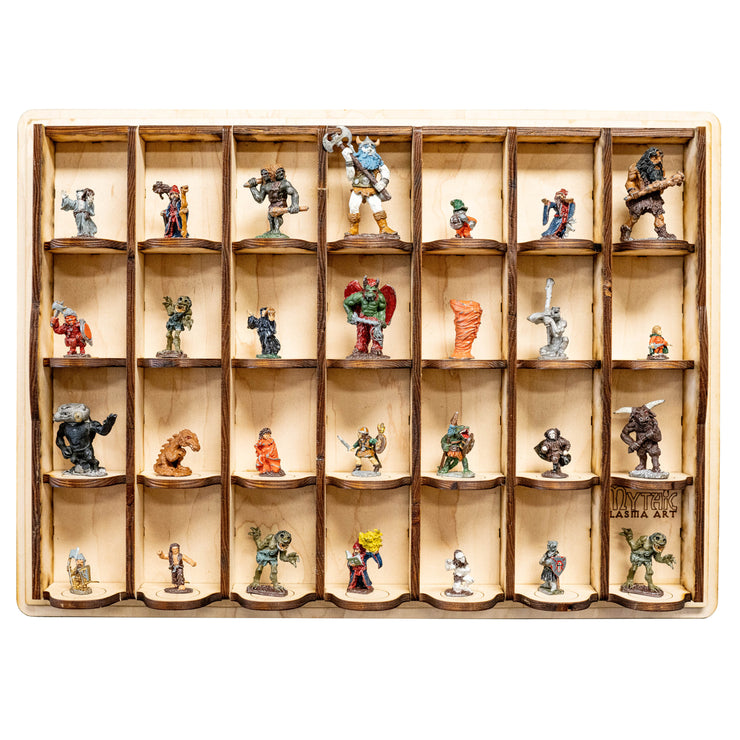 28 Slot Miniature Display Kit for Collectibles (Assembly Required)
