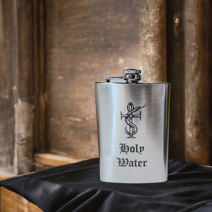 8oz Holy Water Stainless Steel Flask