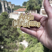 Ornament - Accio Christmas - Raw Wood 2x4in