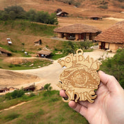 Ornament - Holidays in the Shire - Raw Wood 4x3n