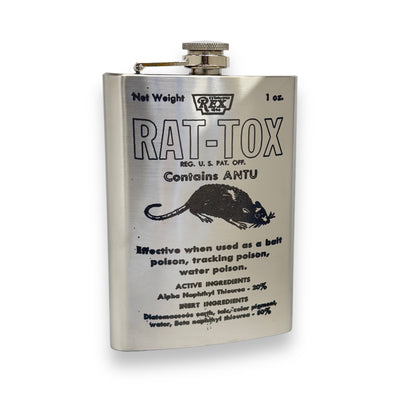 8oz Rat Tox Stainless Steel Flask