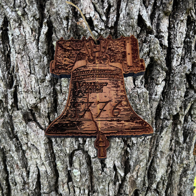 1776 Liberty Bell - Cedar Ornament