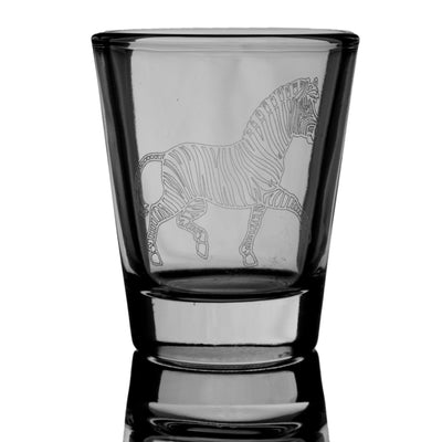 2oz Zebra Shot Glass