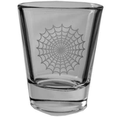 2oz Spider Web Shot Glass
