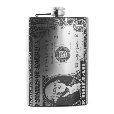 8oz 1 Dollar Bill Stainless Steel Flask