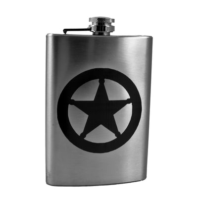 8oz Badge Stainless Steel Flask
