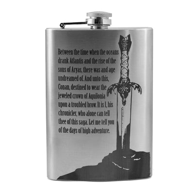 8oz Between the Time Stainless Steel Flask