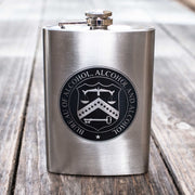 8oz Bureau Of Alcohol Alcohol and Alcohol Stainless Steel Flask