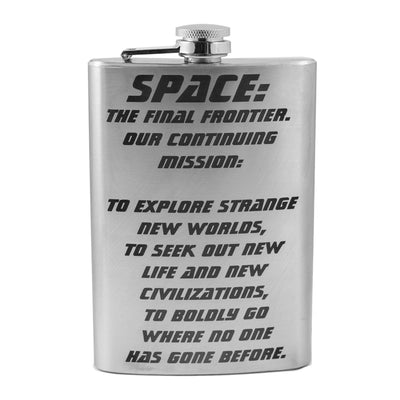 8oz Captain's Oath Stainless Steel Flask