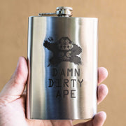 8oz Damn Dirty Ape Stainless Steel Flask