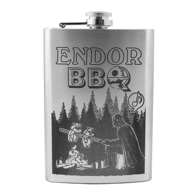 8oz Endor BBQ Stainless Steel Flask