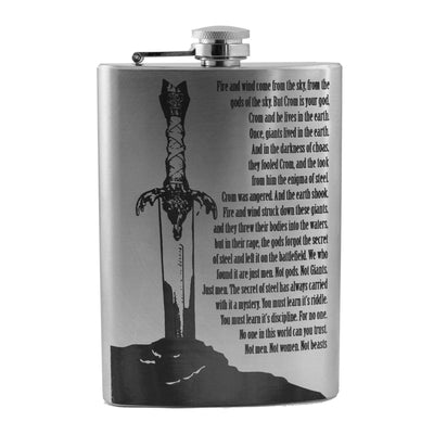 8oz Fire and Wind Stainless Steel Flask