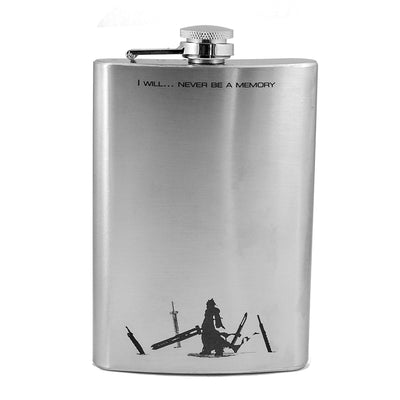 8oz I Will Never Be a Memory - Good - Stainless Steel Flask
