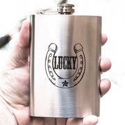 8oz Lucky - Horseshoe Stainless Steel Flask