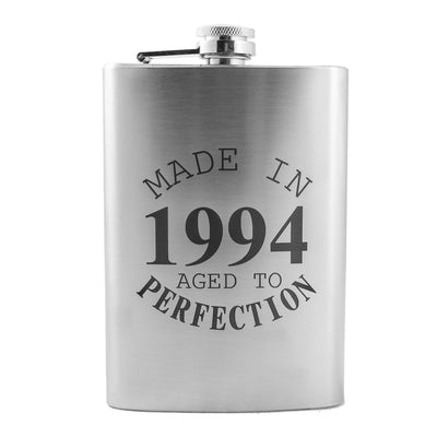 8oz Made in 1994 Aged to Perfection Stainless Steel Flask