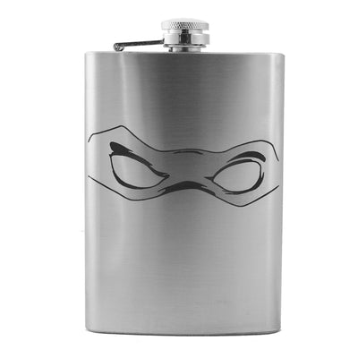8oz Ninja Mask Stainless Steel Flask