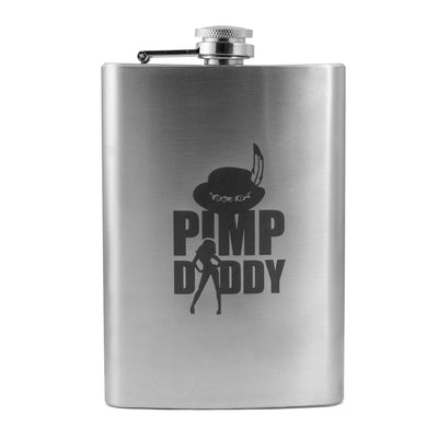 8oz Pimp Daddy Stainless Steel Flask