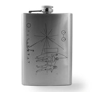 8oz Pioneer Message Stainless Steel Flask
