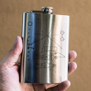 8oz Pioneer Message Stainless Steel Flask