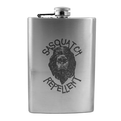 8oz Sasquatch Repellent Stainless Steel Flask