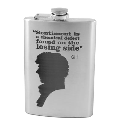 8oz Sentiment is a Defect Stainless Steel Flask