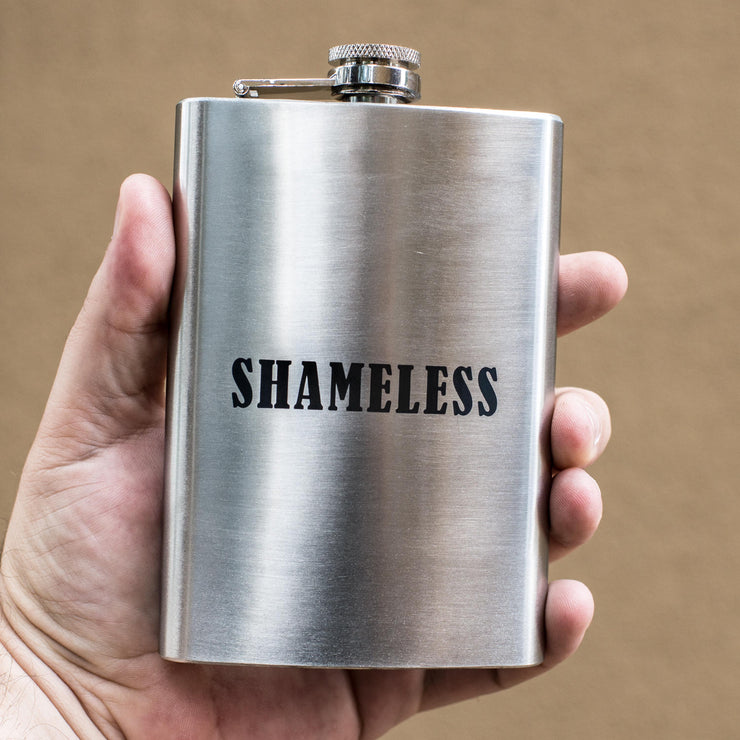 8oz Shameless Stainless Steel Flask