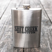 8oz Sh* Creek Survivor Stainless Steel Flask