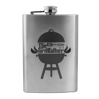 8oz The Grillfather Stainless Steel Flask