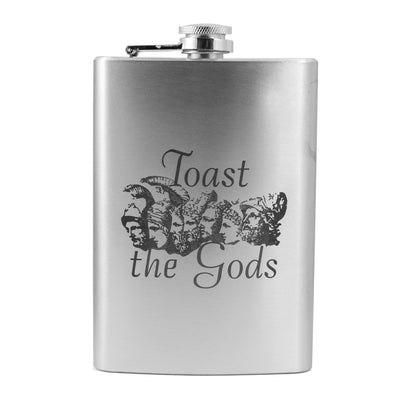 8oz Toast the Gods Stainless Steel Flask