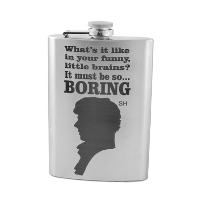 8oz Your Funny Little Brain Stainless Steel Flask