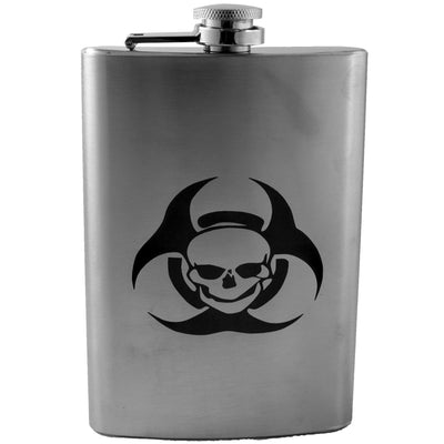 8oz Bio-skull Stainless Steel Flask
