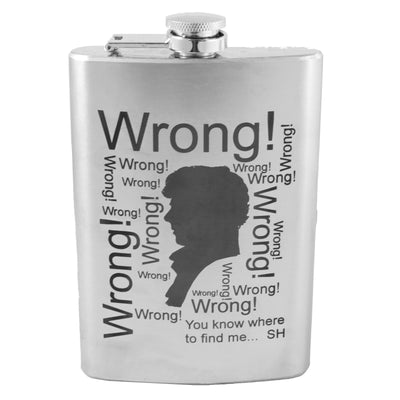 8oz Wrong Stainless Steel Flask