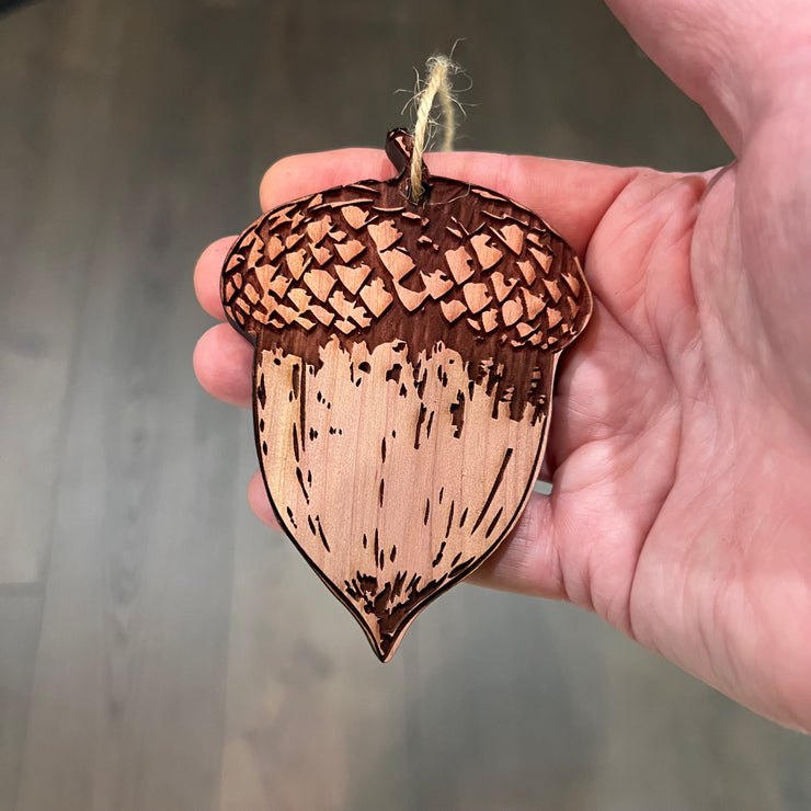 Acorn - Cedar Ornament