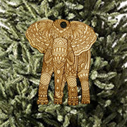 Ornament - Cultural Elephant - Raw Wood