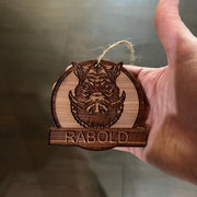 CEDAR Customized Personalized Wild Boar Head - Cedar Ornament