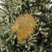 Ornament - Decorative Lion - Raw Wood