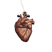 Worlds Best Hematologist  HEART - Cedar Ornament