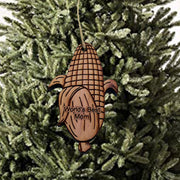 Worlds Best Mom Corn on the cob - Cedar Ornament