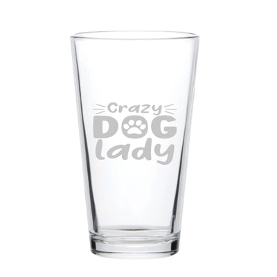 16oz Beer Mug - Crazy Dog Lady