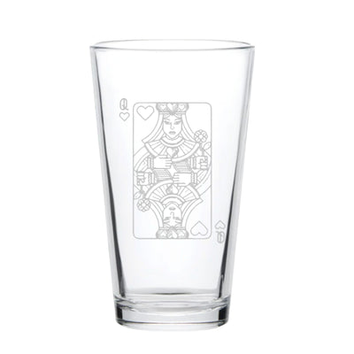 16oz Beer Mug - Queen of Hearts