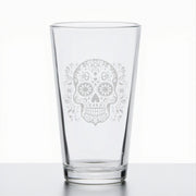16oz Beer Mug - Sugar Skull - Day of the Dead