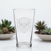 16oz Beer Mug - Sugar Skull - Day of the Dead
