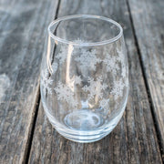 15oz Stemless Wine Glass - Snowflakes