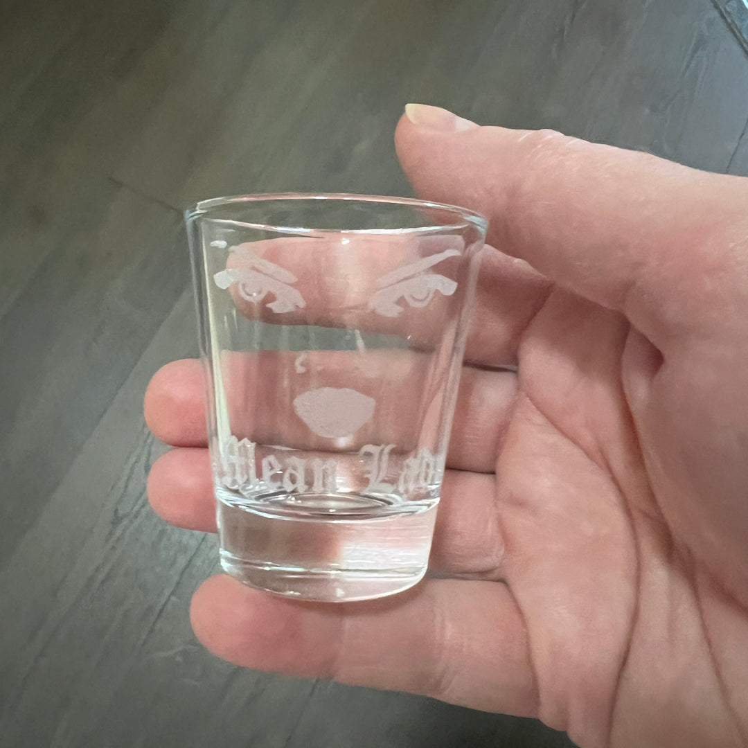 2oz Mean Lady Shot glass 2oz Mean Lady Shot glass