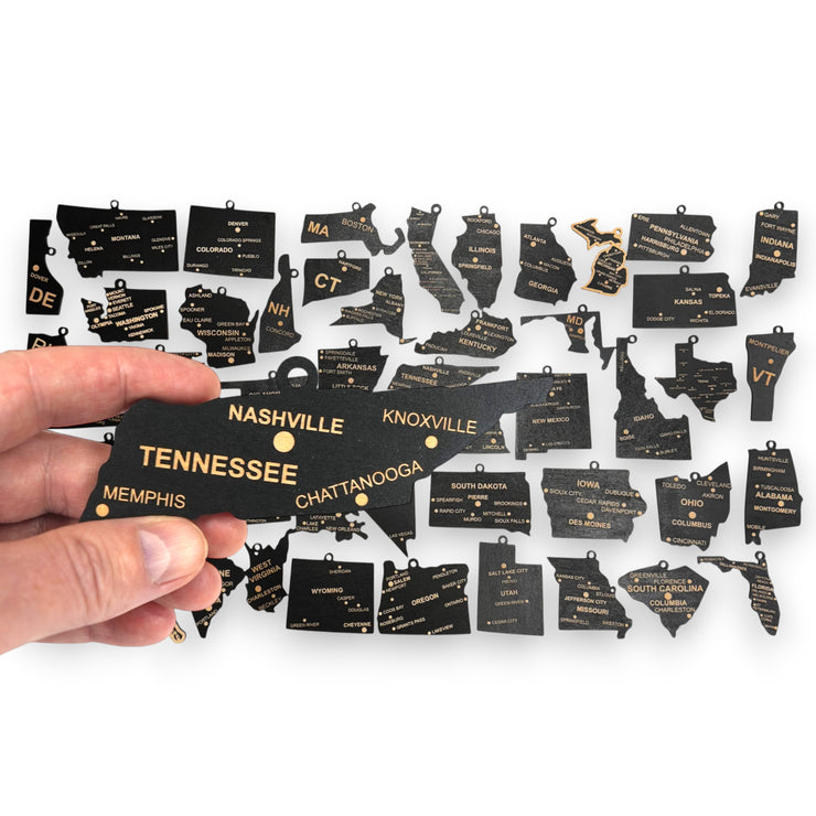 Ornaments - CUSTOM All 50 States with Cities