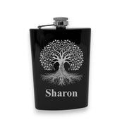 8oz - CUSTOM - PERSONALIZED - Celtic Tree of Life Flask