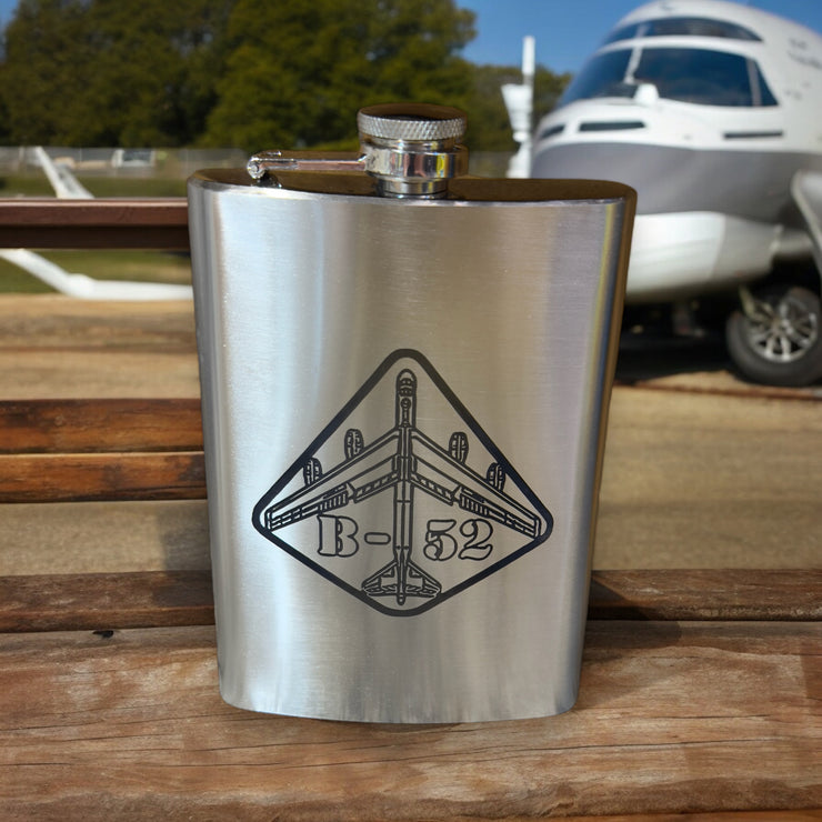 8oz B52 Bomber Stainless Steel Flask