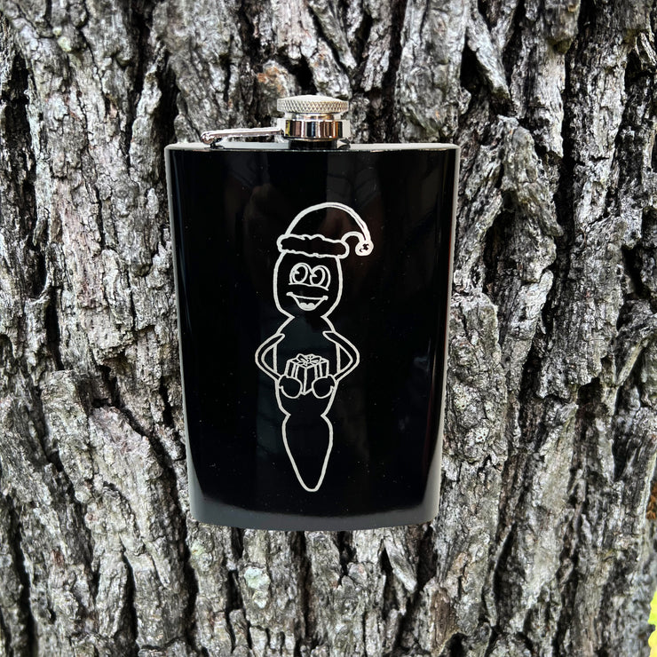 8oz BLACK Howdy Ho Flask