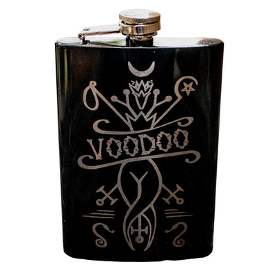 8oz BLACK Voodoo Flask