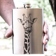 8oz Giraffe Stainless Steel Flask